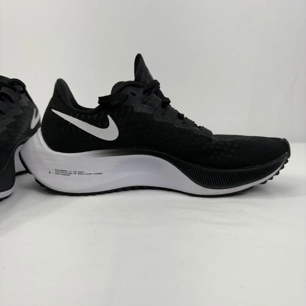 Nike Air Zoom Pegasus 37 Womens Running Shoes Black White BQ9647-002 Size 5